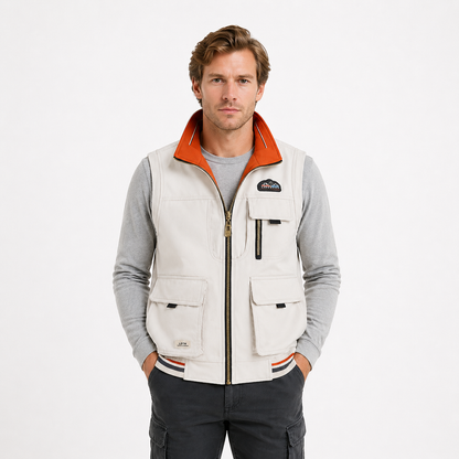 Outdoor Vest til Herre – Lett, Pustende &amp; Stand Collar Design