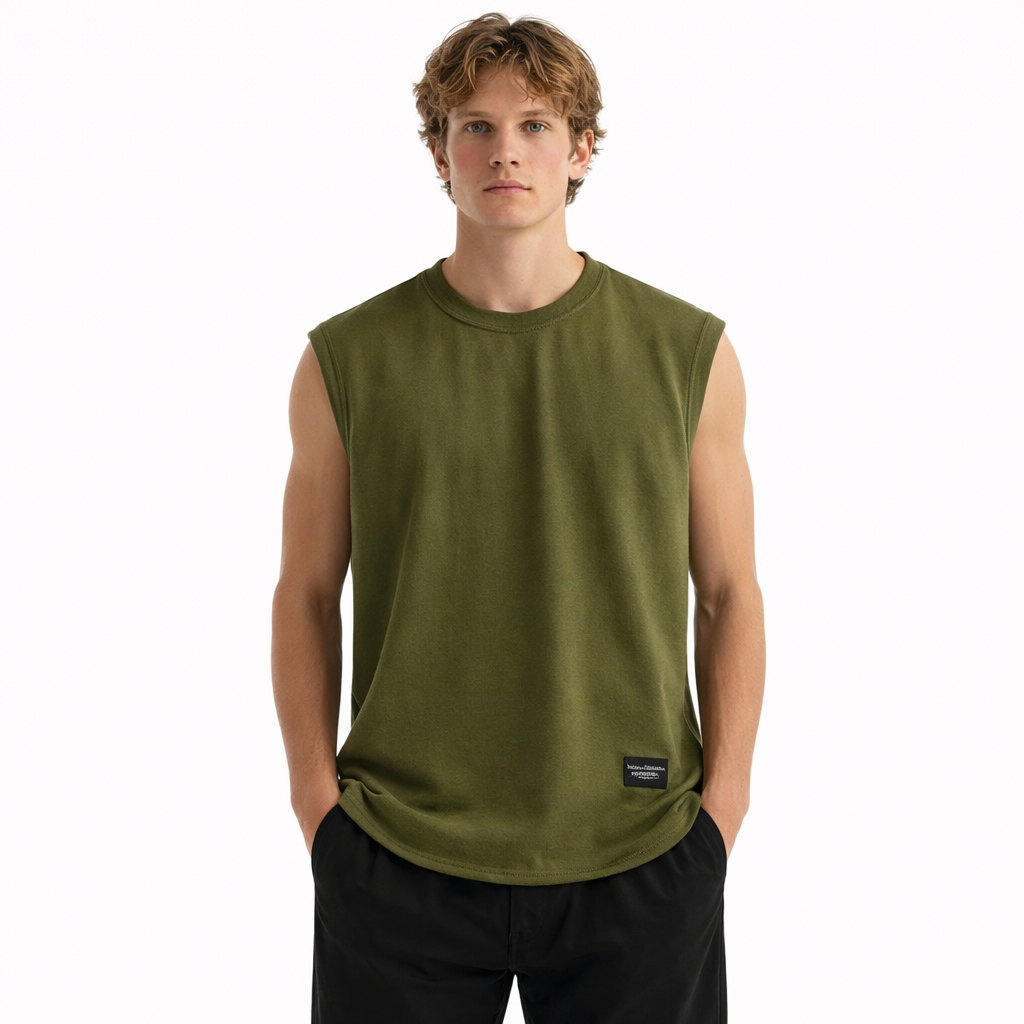 Piké Singlet til Herre – Pustende &amp; Sporty Basic Tank Top