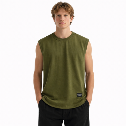 Piké Singlet til Herre – Pustende &amp; Sporty Basic Tank Top