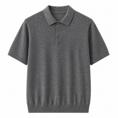 Kasjmir Polo T-skjorte til Herre – 100% Ren Kasjmir &amp; Premium Komfort