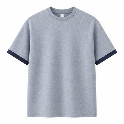 Kraftig T-skjorte til Herre – 260g Oversized med Drop Shoulder