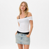 Fake Two-Piece T-skjorte til Dame – Slim Fit & Trendy Sommerstil – S