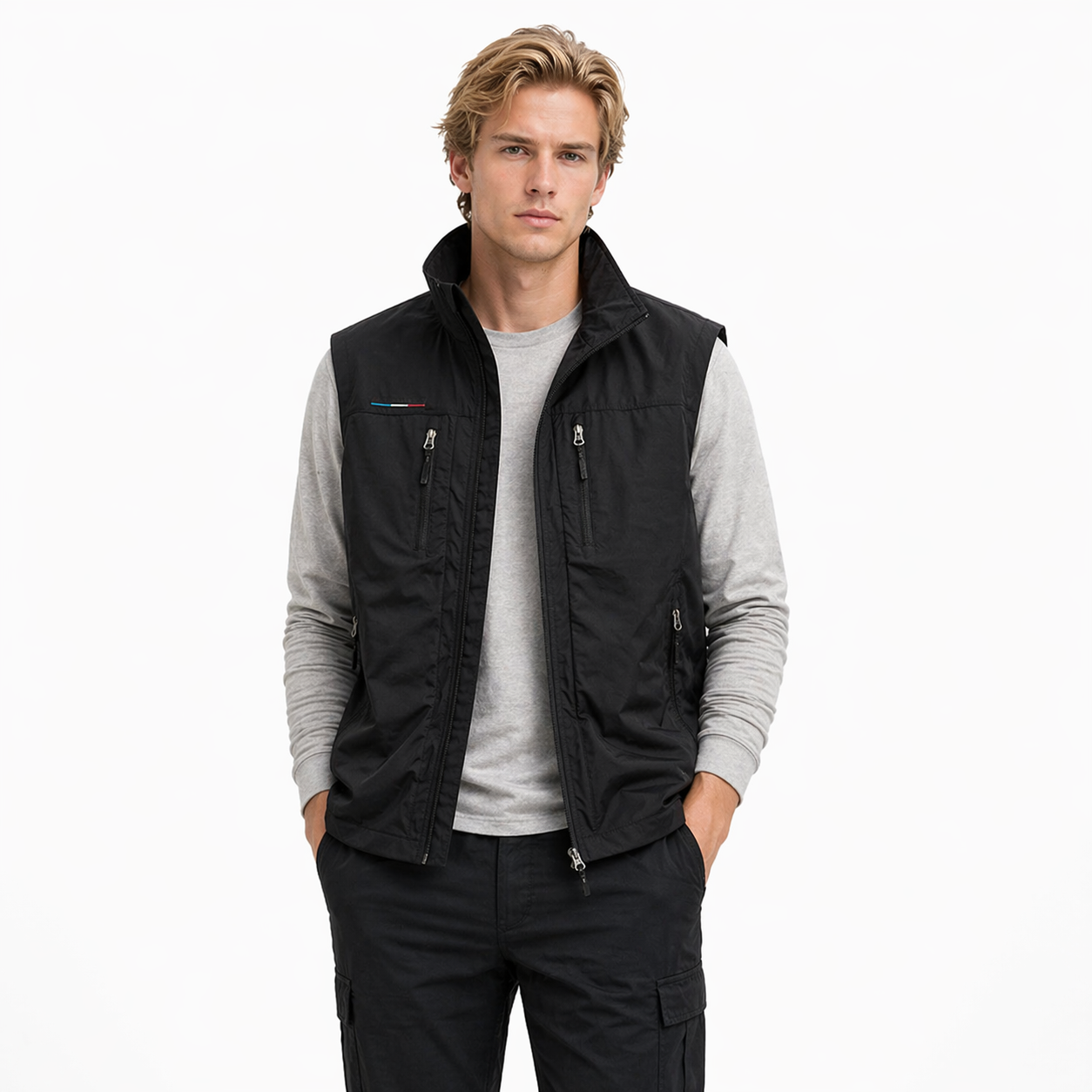 Mesh Vest til Herre – Pustende Multi-lomme Outdoor Vest