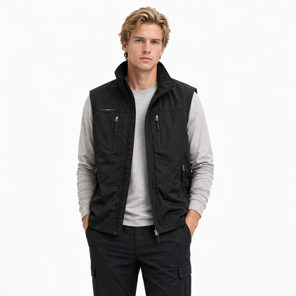 Mesh Vest til Herre – Pustende Multi-lomme Outdoor Vest