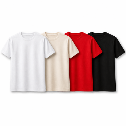 Oversized T-skjorte for Herre – Streetwear i Bomull med Print, Kort Erm og Løs Passform Pakke