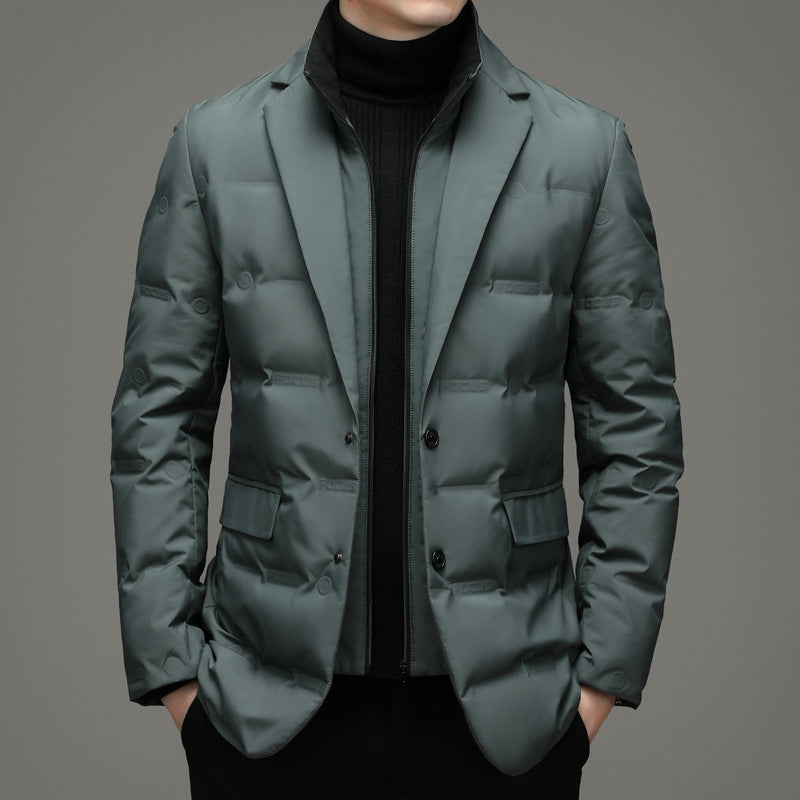 Dundynejakke i dress for menn, business og casual