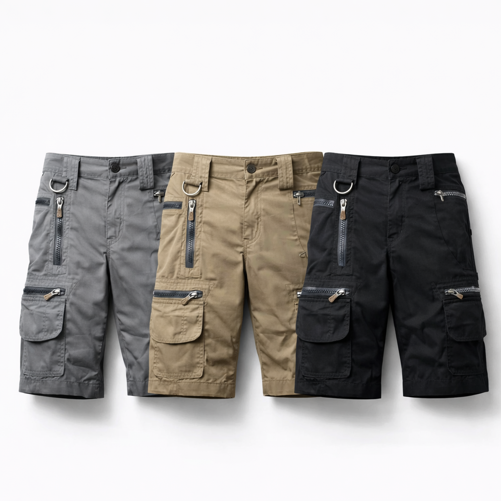 Taktiske Herreshorts med Flere Lommer – Militærstil, Sommer, Rett Passform (Copy)