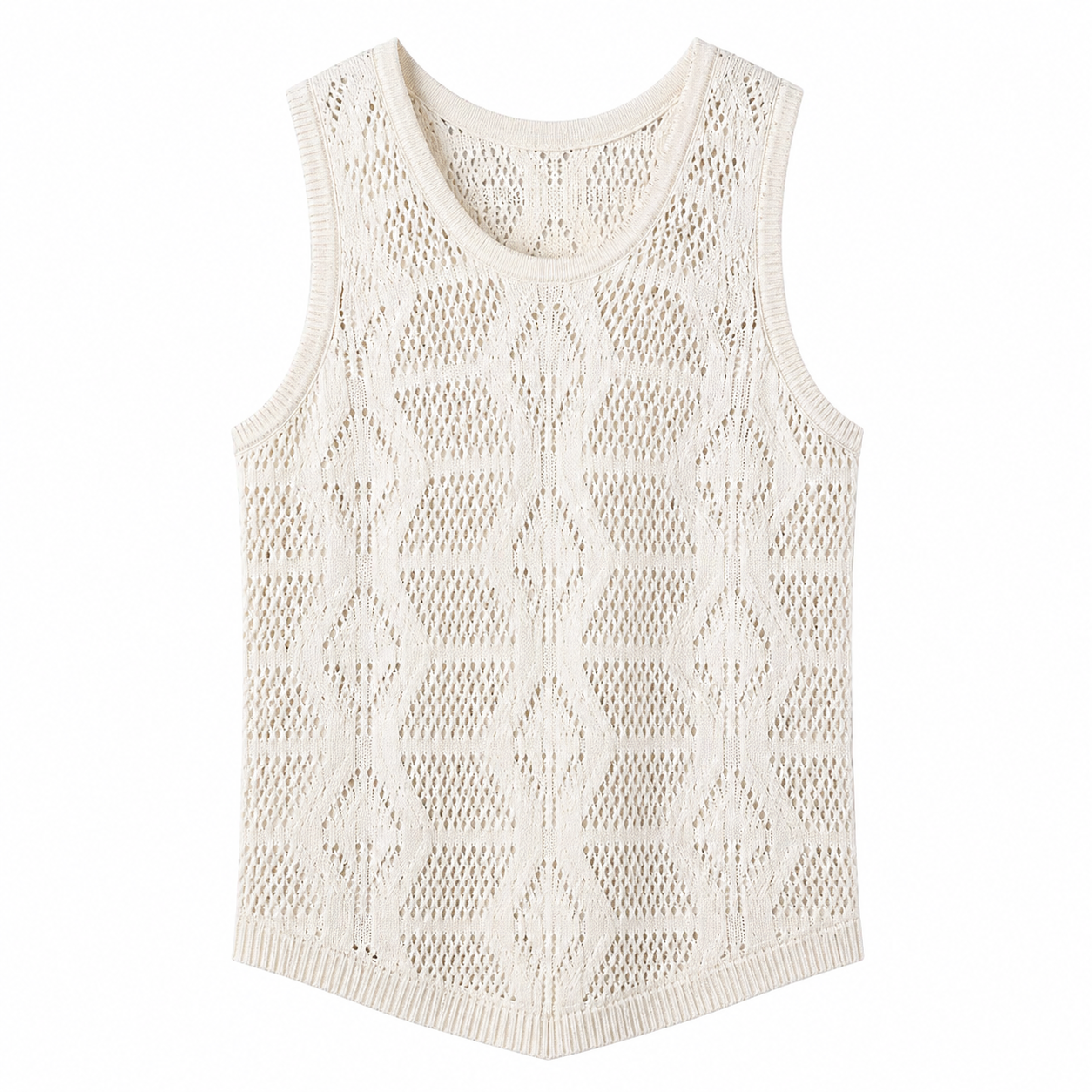 Strikket Vest til Herre – Vintage Hollow Design &amp; Sommer Layering