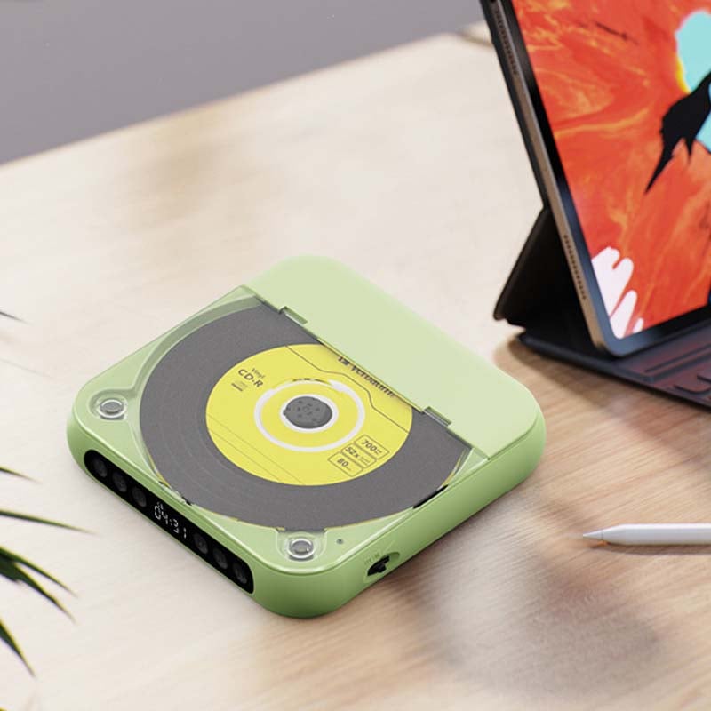 Bærbar CD-spiller med Bluetooth i rosa – bilde 12