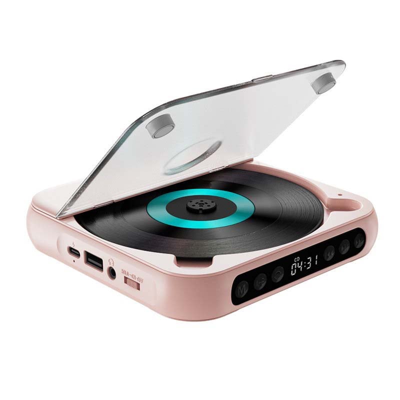 Bærbar CD-spiller med Bluetooth i rosa – bilde 14