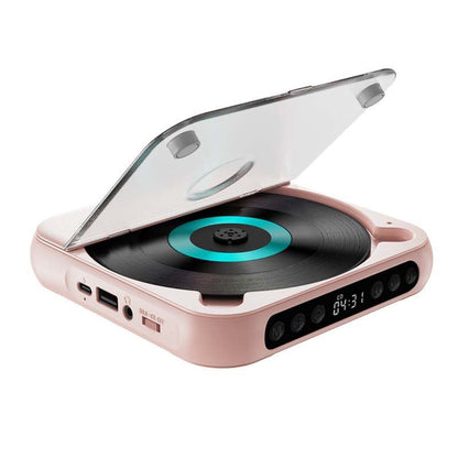 Bærbar CD-spiller med Bluetooth i rosa – bilde 14