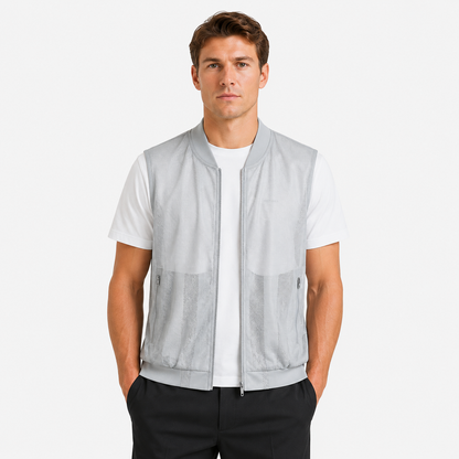 Lett Mesh Vest til Herre – Pustende Outdoor Vest med Flere Lommer