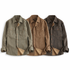 Retro Stripet Skjorte for Menn – Amerikansk Vasket Look med Lommer | Casual Langermet Skjorte for Høst og Vinter 2025 (Copy) – Grønn stripet + Khaki stripet + Blå stripet