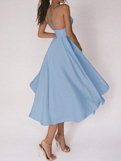 Elegant kjole med V-utringning