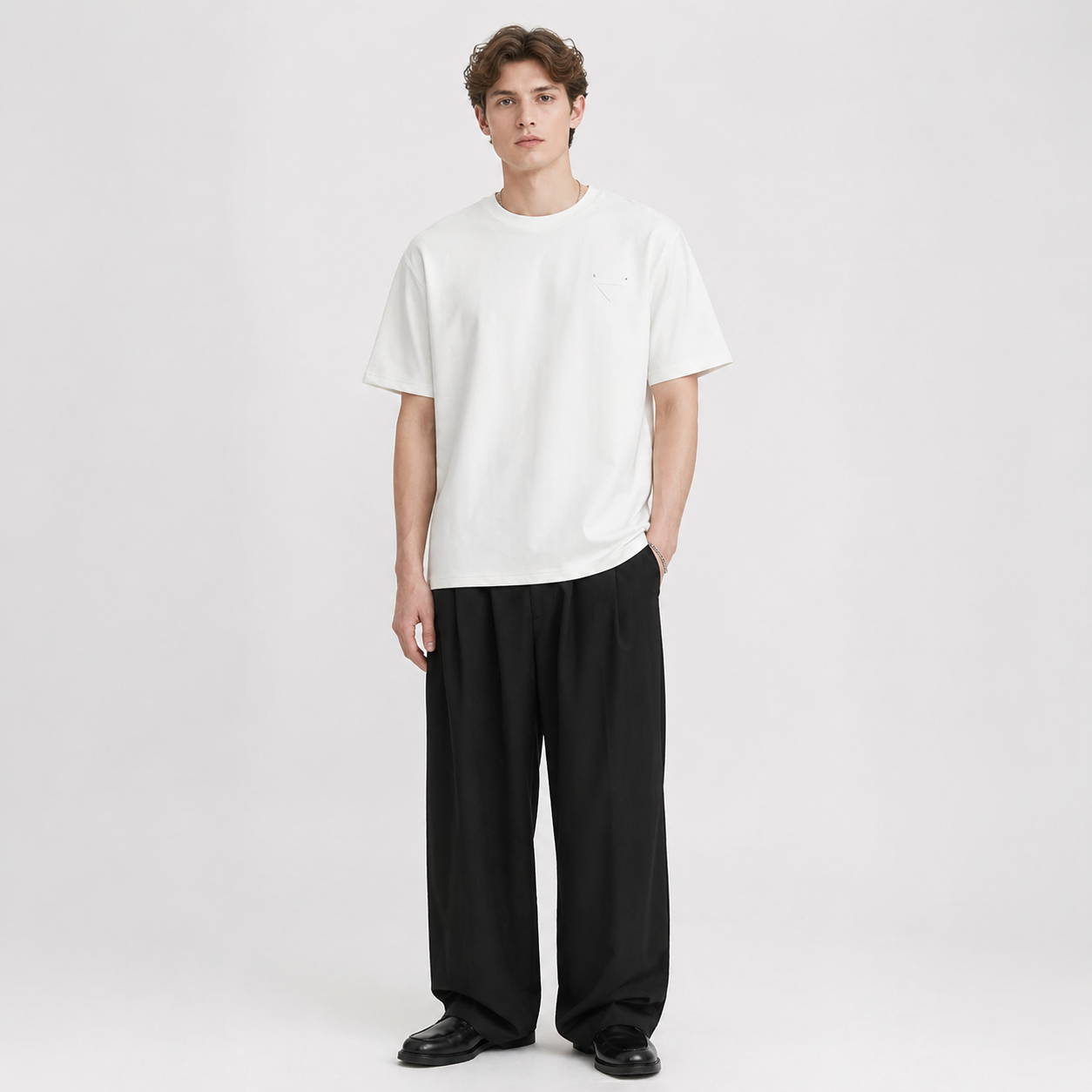Kraftig T-skjorte til Herre – 280g Bomull &amp; Minimalistisk Design
