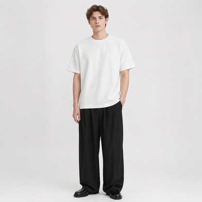 Kraftig T-skjorte til Herre – 280g Bomull &amp; Minimalistisk Design