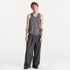 Strikket Vest til Herre – Vintage Hollow Design & Sommer Layering – Grå