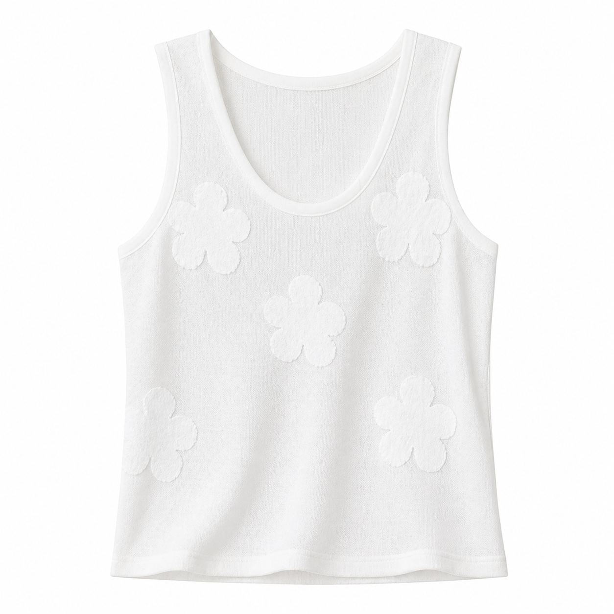 Strikket Camisole til Dame – U-hals &amp; Elegant Sommer Basic