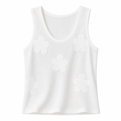 Strikket Camisole til Dame – U-hals &amp; Elegant Sommer Basic