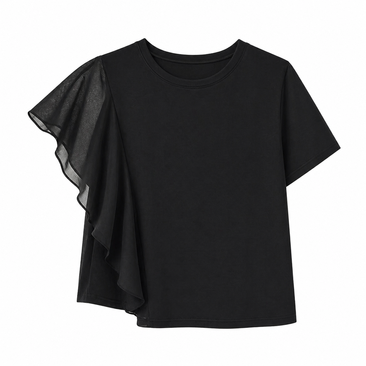 Chiffon T-skjorte til Dame – Sommerlig &amp; Minimalistisk Design