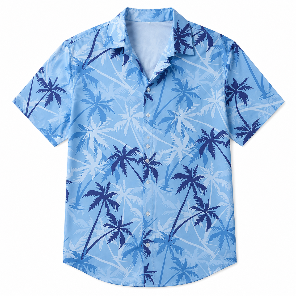 Hawaiiskjorte til Herre – Aloha Sommertopp med Palmetreprint