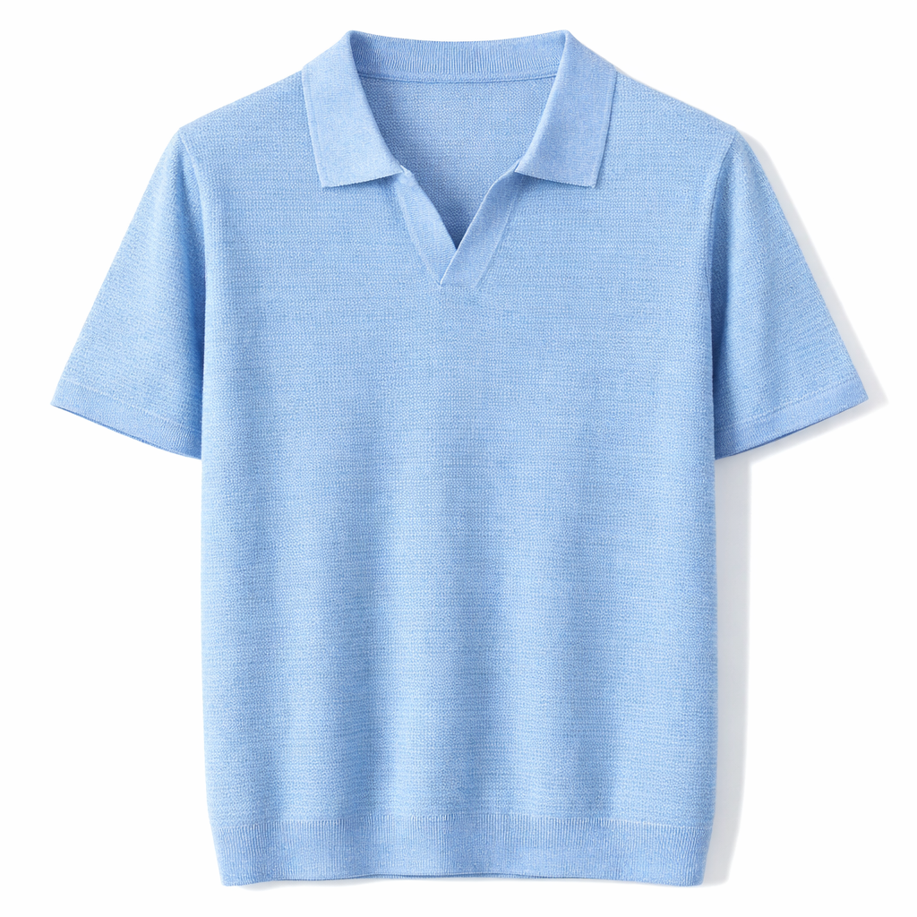 Lyocell Polo T-skjorte til Herre – 100% Lyocell, Lett &amp; Business Casual