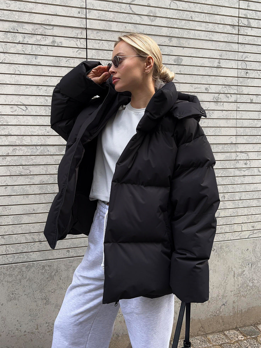 Parkas dame svart