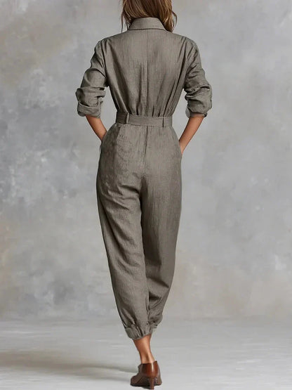 Klaerigo | Elegant buksedress i semskeffekt