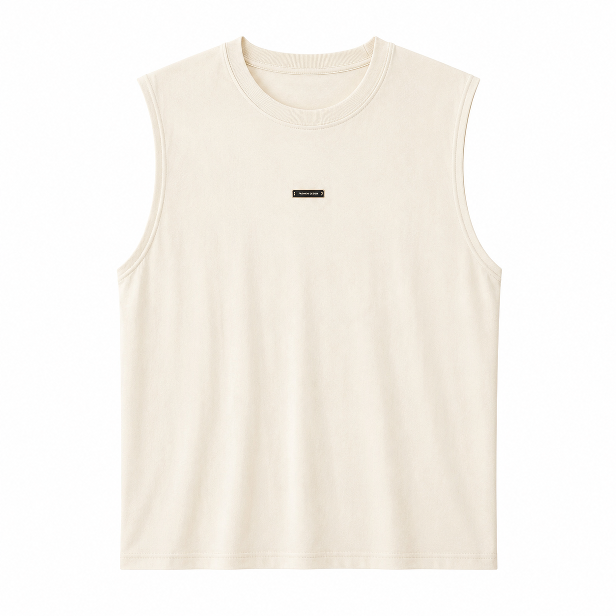 Ermeløs Topp til Herre – Lett og Pustende Singlet med Minimalistisk Design