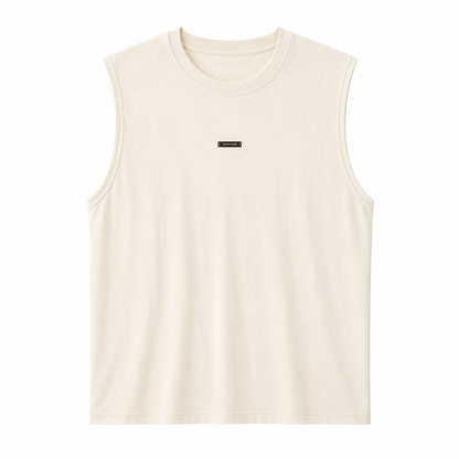 Ermeløs Topp til Herre – Lett og Pustende Singlet med Minimalistisk Design