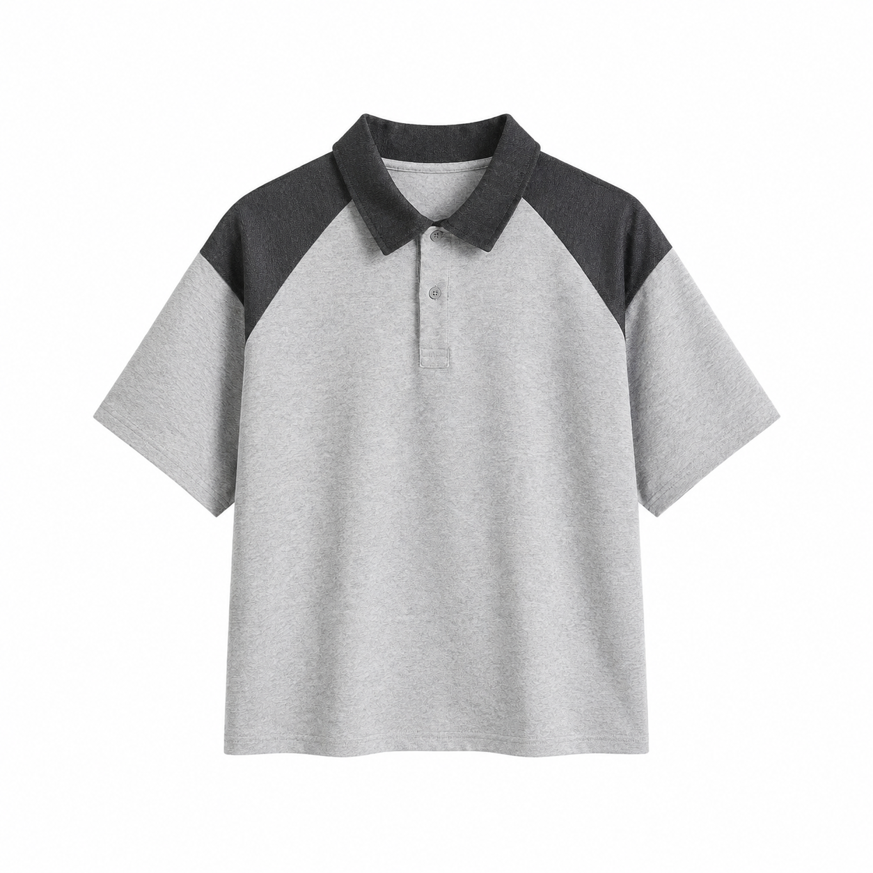 Polo T-skjorte til Herre – Kortermet Pikéskjorte med Patchwork-detaljer