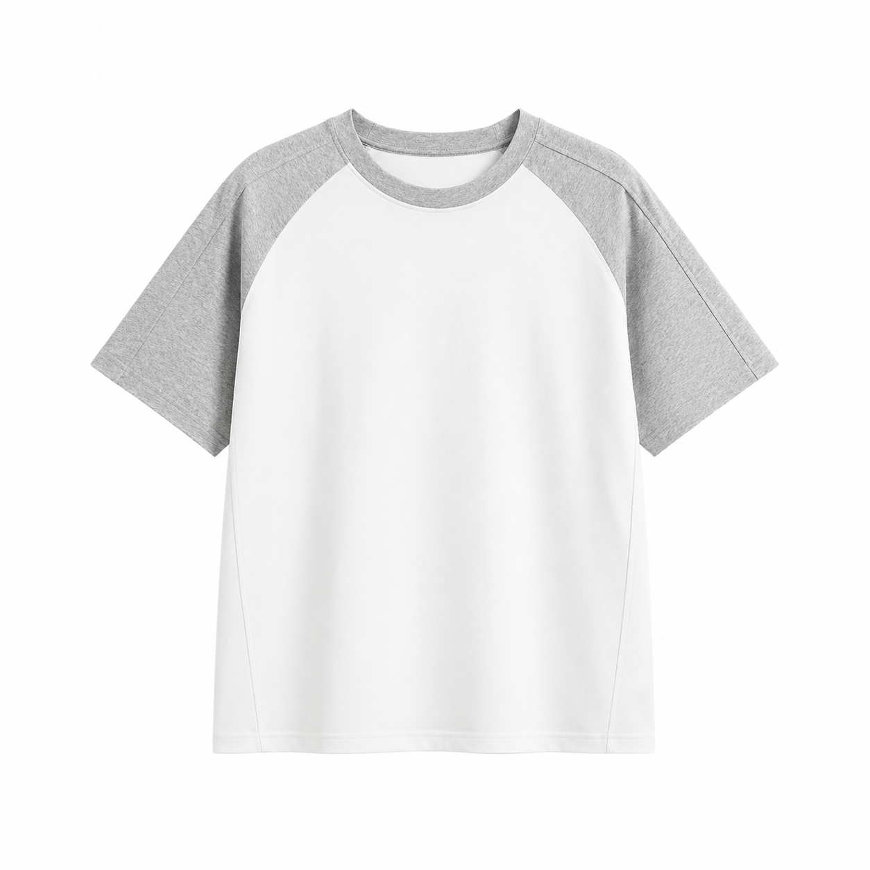 T-skjorte til Herre – Color Block Raglan T-skjorte med Avslappet Passform