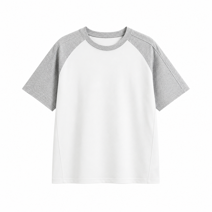 T-skjorte til Herre – Color Block Raglan T-skjorte med Avslappet Passform
