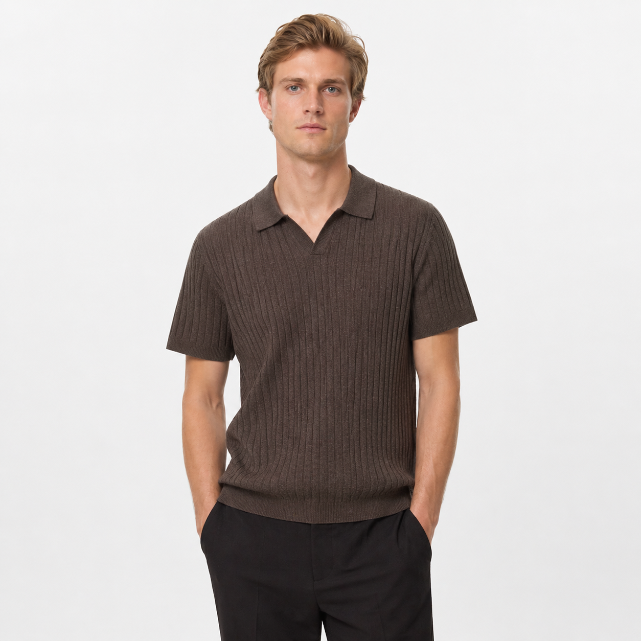 Lyocell Polo T-skjorte til Herre – 100% Lyocell &amp; Elegant Business Casual – Cha He Se