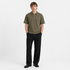 Kraftig Polo T-skjorte til Herre – Half-Zip & 210g Premium Kvalitet – Svart