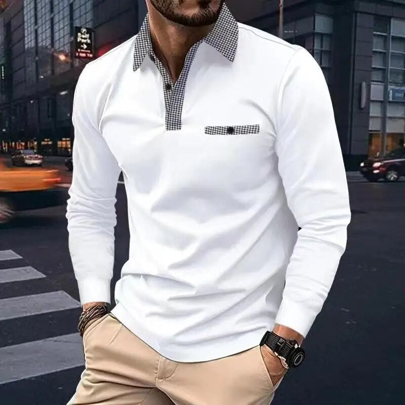 Joey langermet poloskjorte