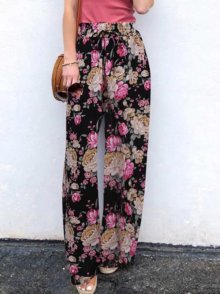 Lange bukser Fashion Wide Legs
