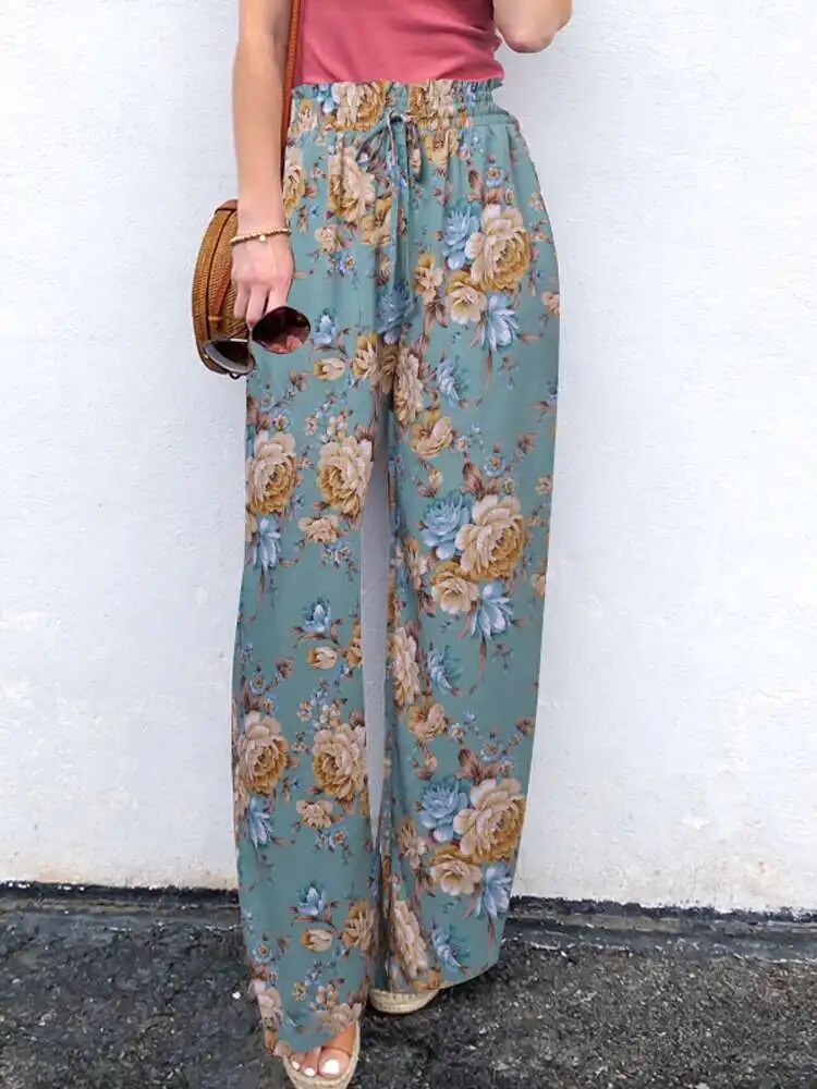 Lange bukser Fashion Wide Legs