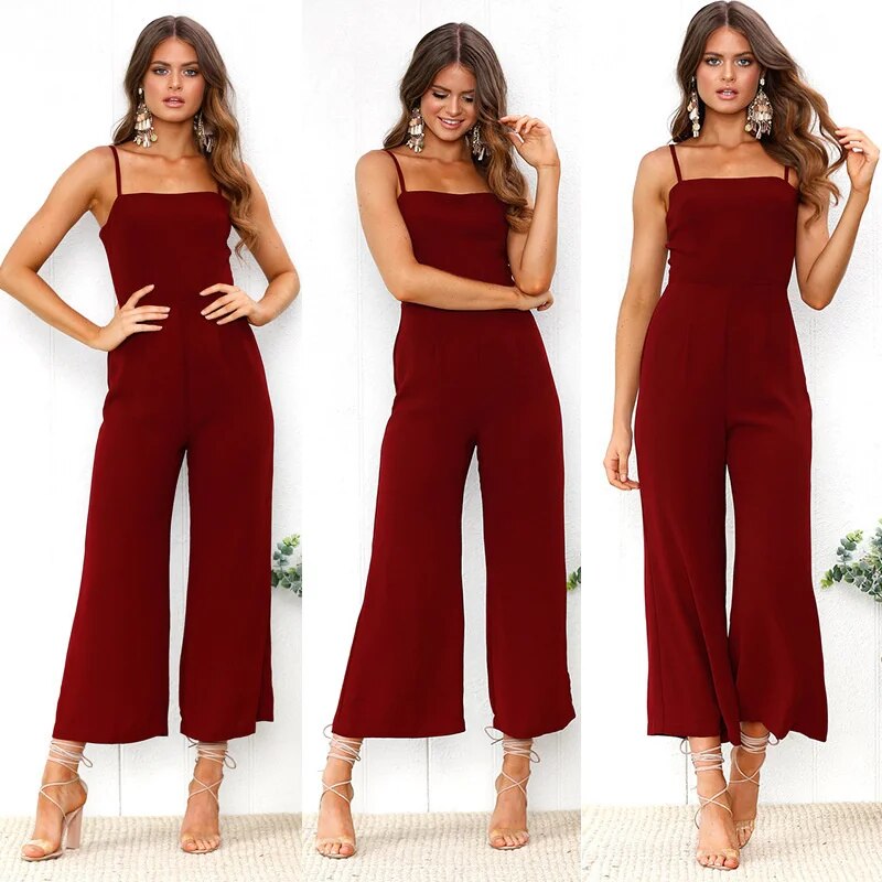 Ermeløs jumpsuit