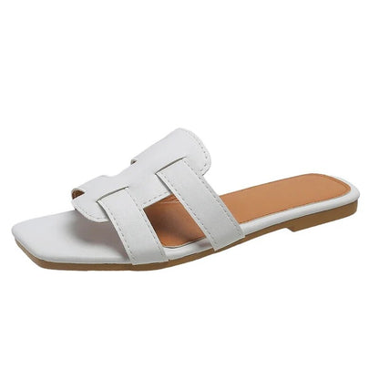 Flate sandaler med myk såle til dame