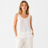 Singlet i Bomull & Lin til Dame – Vintage Stil & Sommer Basic – Blå