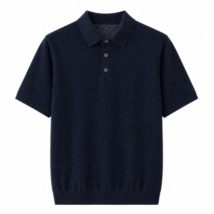 Kasjmir Polo T-skjorte til Herre – 100% Ren Kasjmir &amp; Premium Komfort