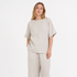 Linen T-skjorte til Dame – Vintage Sommerstil i 100 % Lin – Fotofarge