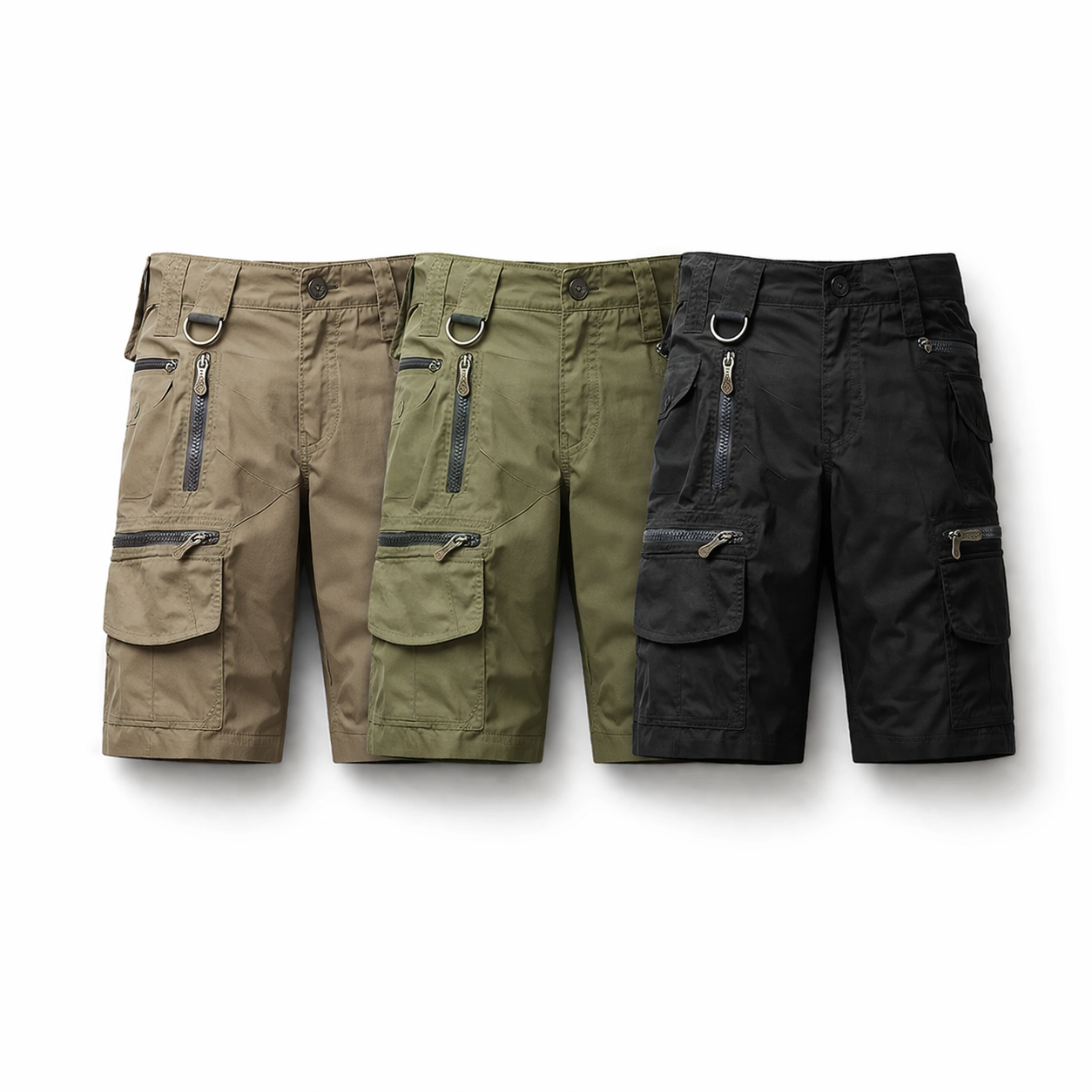 Taktiske Herreshorts med Flere Lommer – Militærstil, Sommer, Rett Passform (Copy)