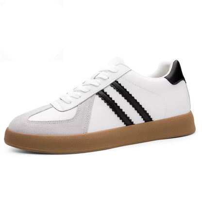 Eksklusive Herresneakers i Ekte Skinn – Skjult Hælløft på 7 cm for Økt Høyde og Stil