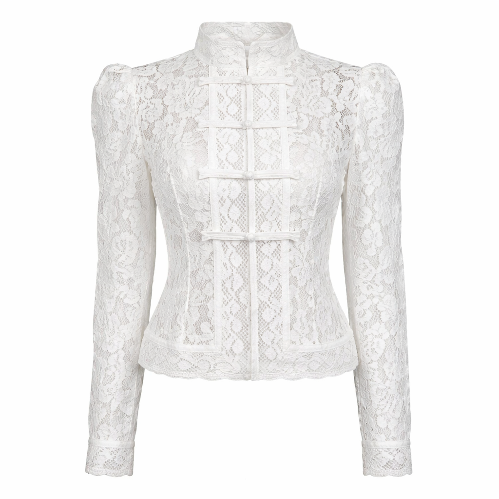 Elegant Blondebluse til Dame – Lett, Gjennomsiktig &amp; Perfekt for Sommeren