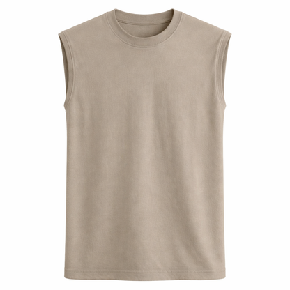 Bomullssinglet til Herre – 100% Bomull, Slim Fit &amp; Perfekt for Trening