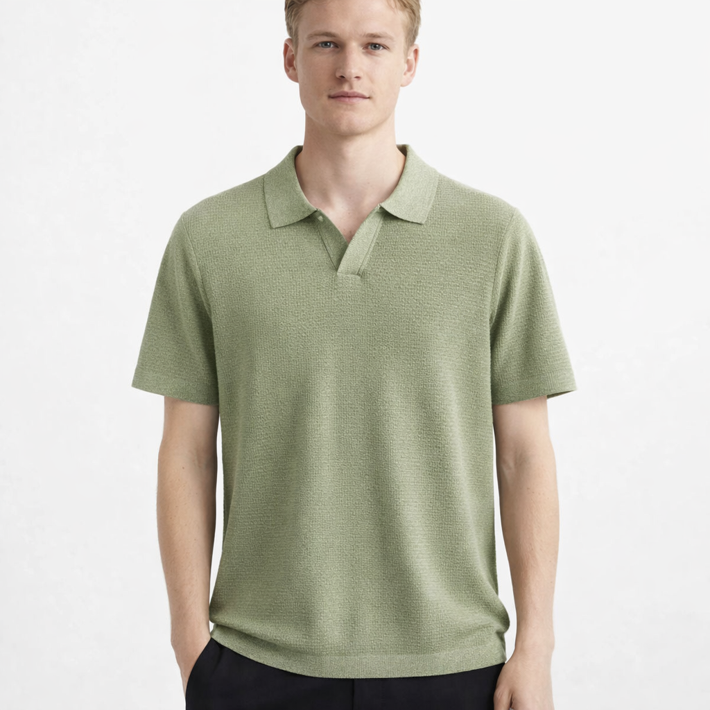 Lyocell Polo T-skjorte til Herre – 100% Lyocell, Lett &amp; Business Casual