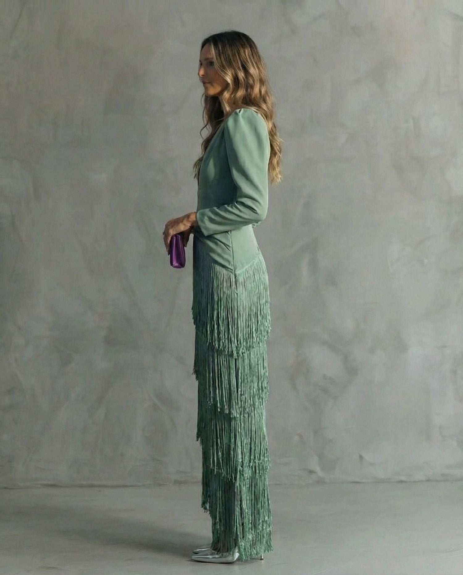 Kristin | Elegant Frynse Maxi Kjole
