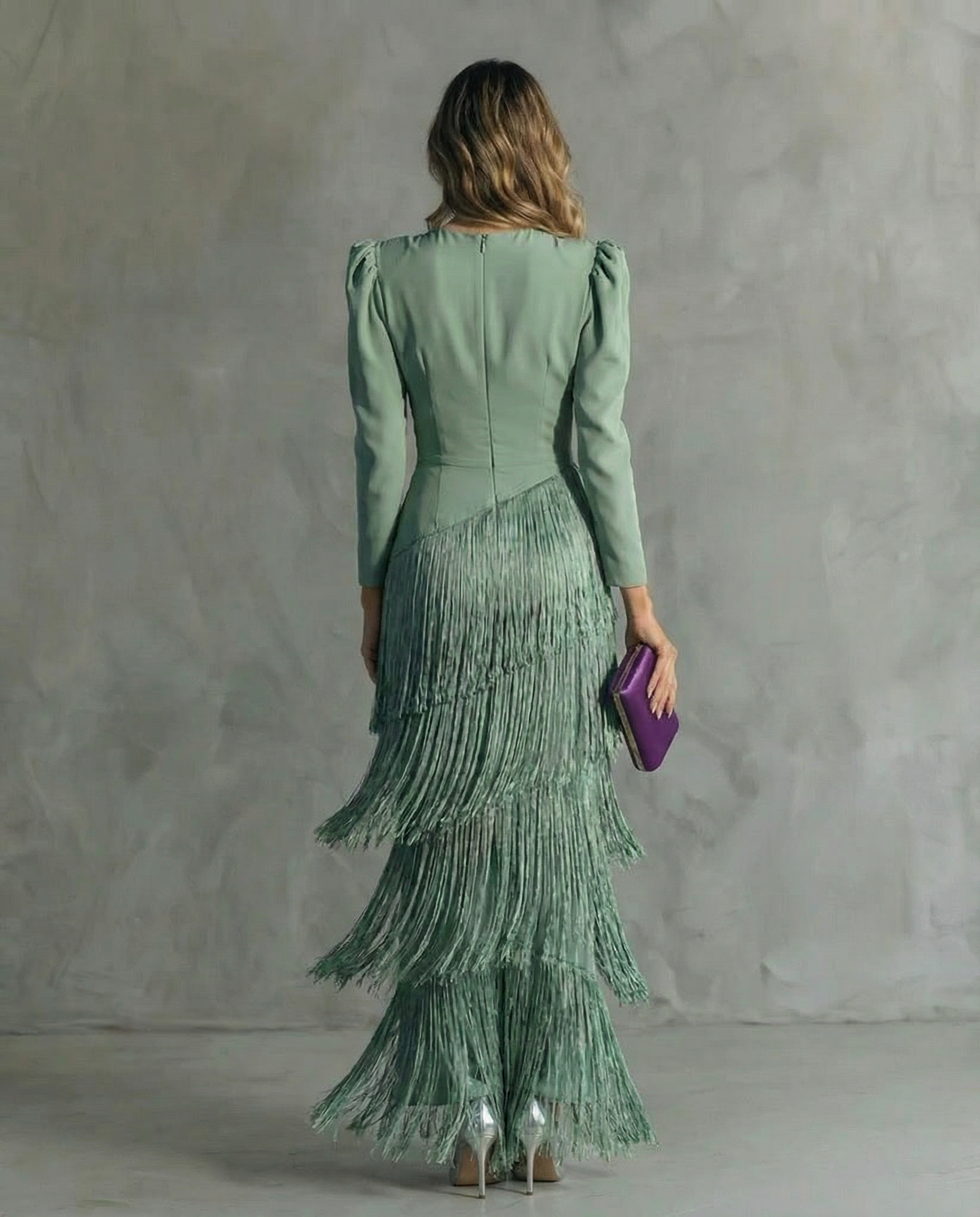 Kristin | Elegant Frynse Maxi Kjole